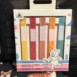 Disney Winnie the Pooh Herb Marker Set - Yellow, Pink, Orange, Teal